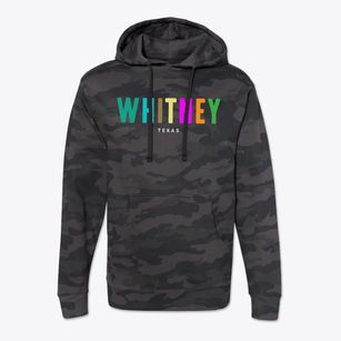 Whitney Texas Color Pop Cotton Hoodie Sweatshirt