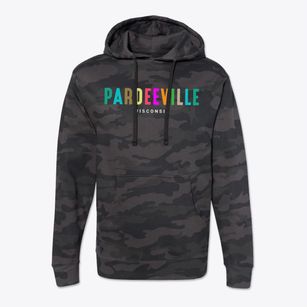 Pardeeville Wisconsin Color Pop Cotton Hoodie Sweatshirt