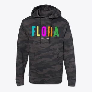 Flora Indiana Color Pop Cotton Hoodie Sweatshirt