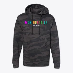 Montour Falls New York Color Pop Cotton Hoodie Sweatshirt