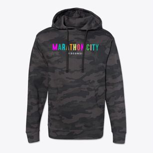 Marathon City Wisconsin Color Pop Cotton Hoodie Sweatshirt