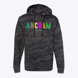 Ancram New York Color Pop Cotton Hoodie Sweatshirt