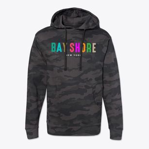 Bay Shore New York Color Pop Cotton Hoodie Sweatshirt
