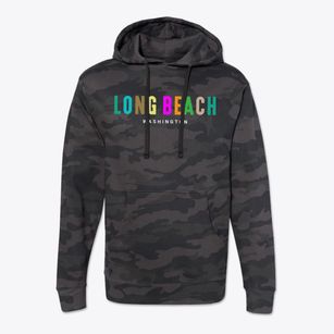Long Beach Washington Color Pop Cotton Hoodie Sweatshirt