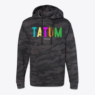 Tatum Texas Color Pop Cotton Hoodie Sweatshirt