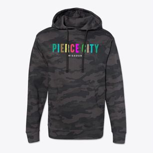 Pierce City Missouri Color Pop Cotton Hoodie Sweatshirt