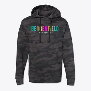 Bergenfield New Jersey Color Pop Cotton Hoodie Sweatshirt