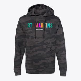St. Martins Missouri Color Pop Cotton Hoodie Sweatshirt