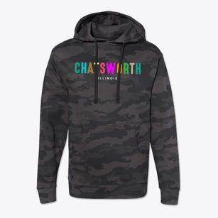 Chatsworth Illinois Color Pop Cotton Hoodie Sweatshirt
