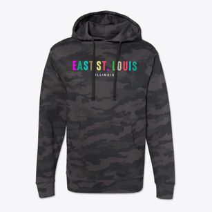 East St. Louis Illinois Color Pop Cotton Hoodie Sweatshirt