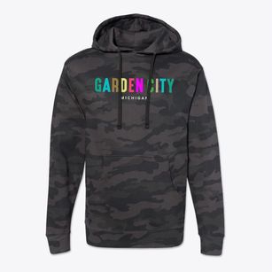 Garden City Michigan Color Pop Cotton Hoodie Sweatshirt