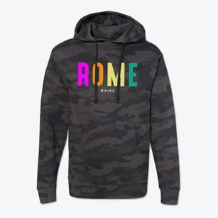 Rome Maine Color Pop Cotton Hoodie Sweatshirt