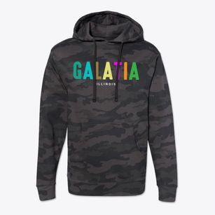 Galatia Illinois Color Pop Cotton Hoodie Sweatshirt
