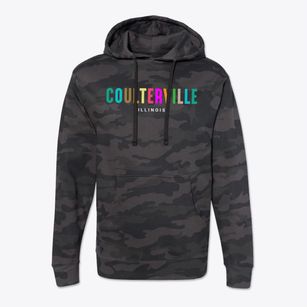 Coulterville Illinois Color Pop Cotton Hoodie Sweatshirt