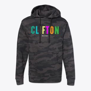 Clifton Maine Color Pop Cotton Hoodie Sweatshirt