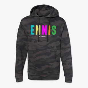 Ennis Montana Color Pop Cotton Hoodie Sweatshirt