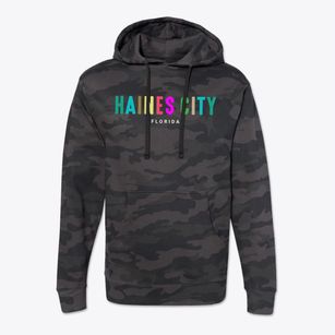 Haines City Florida Color Pop Cotton Hoodie Sweatshirt
