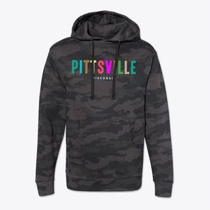 Pittsville Wisconsin Color Pop Cotton Hoodie Sweatshirt