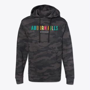 Auburn Hills Michigan Color Pop Cotton Hoodie Sweatshirt