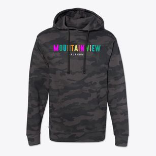 Mountain View Oklahoma Color Pop Cotton Hoodie Sweatshirt