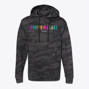 Chippewa Lake Ohio Color Pop Cotton Hoodie Sweatshirt