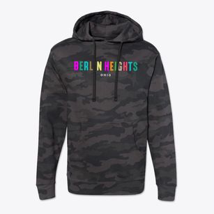 Berlin Heights Ohio Color Pop Cotton Hoodie Sweatshirt