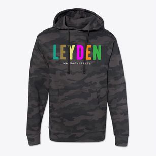 Leyden Massachusetts Color Pop Cotton Hoodie Sweatshirt