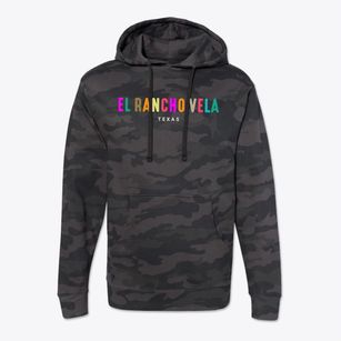 El Rancho Vela Texas Color Pop Cotton Hoodie Sweatshirt