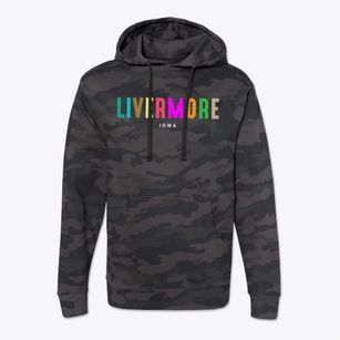 Livermore Iowa Color Pop Cotton Hoodie Sweatshirt