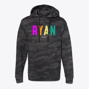 Ryan Iowa Color Pop Cotton Hoodie Sweatshirt