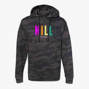 Hill Wisconsin Color Pop Cotton Hoodie Sweatshirt