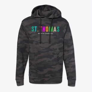 St. Thomas North Dakota Color Pop Cotton Hoodie Sweatshirt