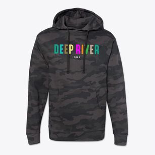 Deep River Iowa Color Pop Cotton Hoodie Sweatshirt