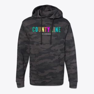County Line Alabama Color Pop Cotton Hoodie Sweatshirt