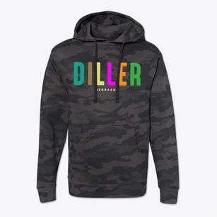 Diller Nebraska Color Pop Cotton Hoodie Sweatshirt