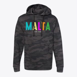 Malta New York Color Pop Cotton Hoodie Sweatshirt