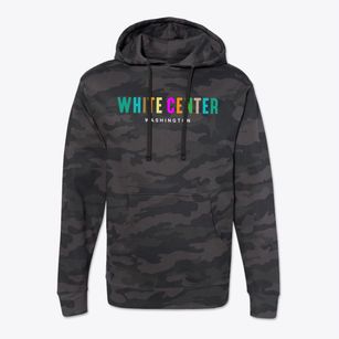 White Center Washington Color Pop Cotton Hoodie Sweatshirt