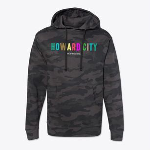 Howard City Nebraska Color Pop Cotton Hoodie Sweatshirt