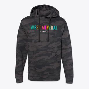 West Mineral Kansas Color Pop Cotton Hoodie Sweatshirt