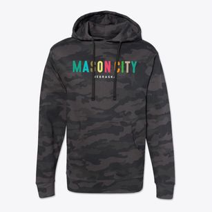 Mason City Nebraska Color Pop Cotton Hoodie Sweatshirt