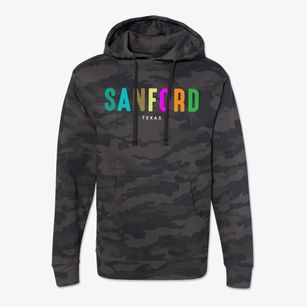 Sanford Texas Color Pop Cotton Hoodie Sweatshirt