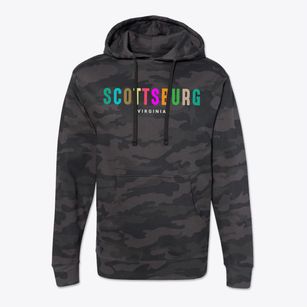 Scottsburg Virginia Color Pop Cotton Hoodie Sweatshirt