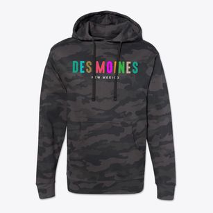 Des Moines New Mexico Color Pop Cotton Hoodie Sweatshirt