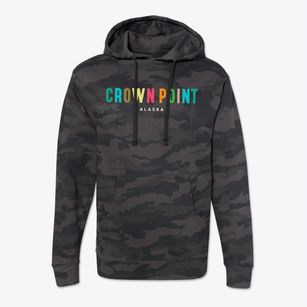 Crown Point Alaska Color Pop Cotton Hoodie Sweatshirt