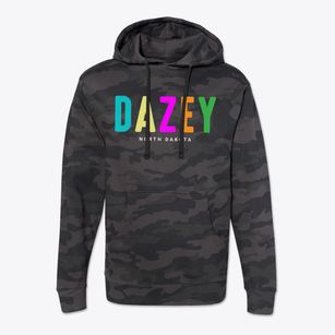 Dazey North Dakota Color Pop Cotton Hoodie Sweatshirt