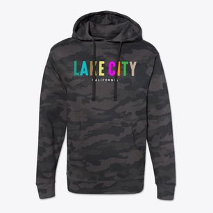 Lake City California Color Pop Cotton Hoodie Sweatshirt