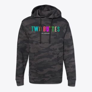 Two Buttes Colorado Color Pop Cotton Hoodie Sweatshirt