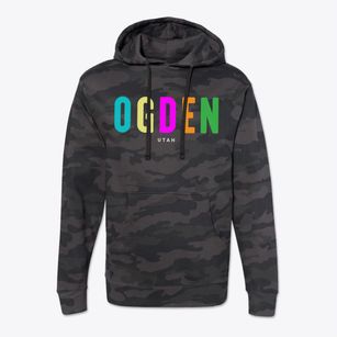 Ogden Utah Color Pop Cotton Hoodie Sweatshirt