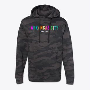 Arkansas City Kansas Color Pop Cotton Hoodie Sweatshirt