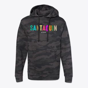 Santaquin Utah Color Pop Cotton Hoodie Sweatshirt